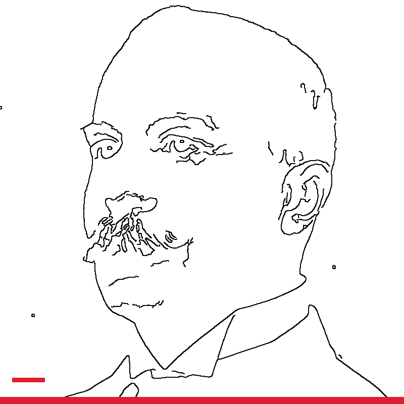 Temporary rejected portrait art for Harrington Emerson