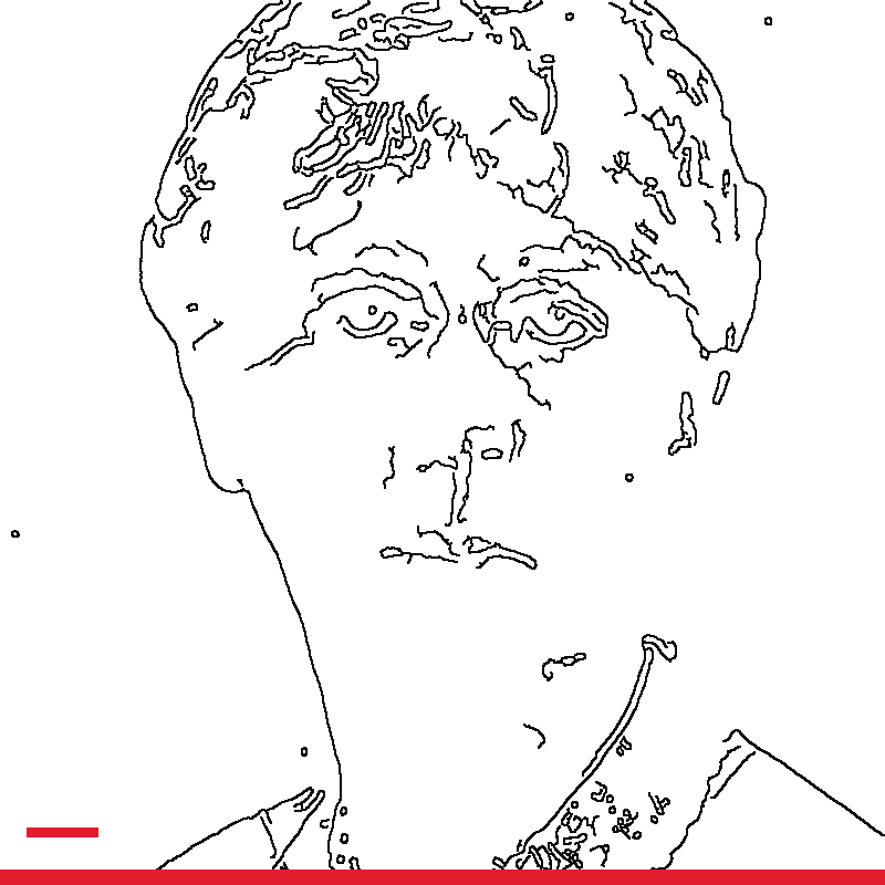 Temporary rejected portrait art for Mary Parker Follett