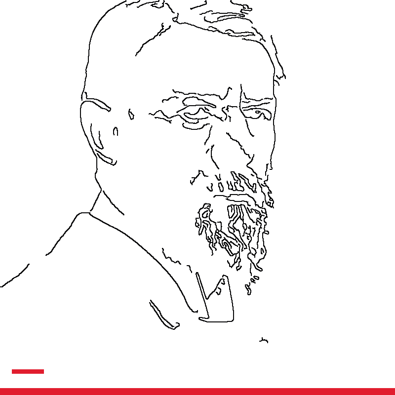Temporary rejected portrait art for Max Weber
